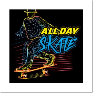 Skateboard Art Design motivational and inspirational quotes Posters and Art